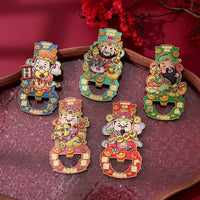 Chinese Style Creative Metal Bottle Opener Refrigerator Magnet Ornament