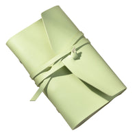 Macaron Color PU Leather Loose-Leaf Notebook with Strap Closure for Students & Office