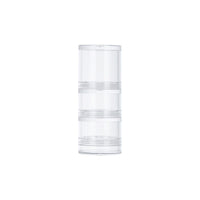 MS Acrylic Stackable Cosmetic Cream Jars for Travel, Multi-layer Refillable Face Cream Containers