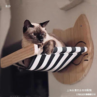 Wall-Mounted Cat Climbing Frame with Sisal Scratching Post and Space Capsule