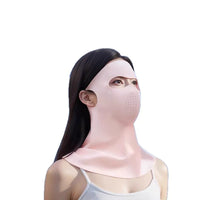 Summer Full Face Balaclava Sun Protection Mask with Neck Cover, Breathable Ice Silk UV Protection