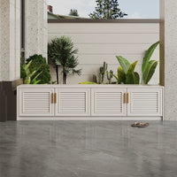 All-Aluminum Alloy Shoe Cabinet Bench Outdoor Waterproof Sunscreen Storage Cabinet for Entryway TV Cabinet Patio Balcony