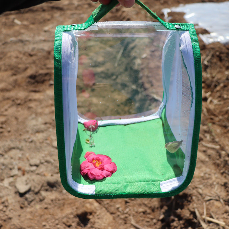 Portable Butterfly Habitat Cage for Insect Observation and Metamorphosis
