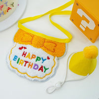 Pet Birthday Bandana and Hat Set for Dogs and Cats