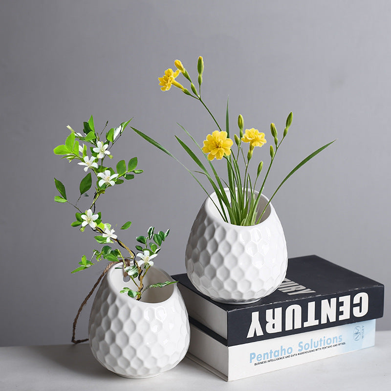 European Style Wall Mounted Ceramic Planter for Indoor/Outdoor Decor