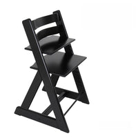 Adjustable Solid Wood High Chair for Babies and Toddlers, Convertible Feeding and Learning Seat
