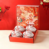 Ceramic Gift Bowl Set with Gift Box, Practical Souvenir for Events, Customer Giveaways, and Holiday Gifts