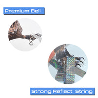 Hanging Owl and Eagle Garden Ornaments with Bells and Ribbons