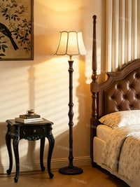 2026 New Ash Wood Floor Lamp with Vintage Style for Living Room Sofa Side, Retro Bedroom Shelf, and Ambient Table Lamp