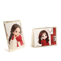 Acrylic Magnetic Photo Frame, Transparent Double-Sided Desktop Display, Horizontal and Vertical Use