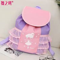 Girls' Ballet Dance Backpack with Lace Trim - Princess Style