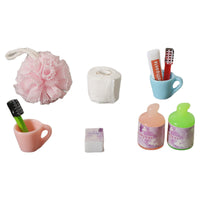 Miniature Dollhouse Bathroom Accessories Set