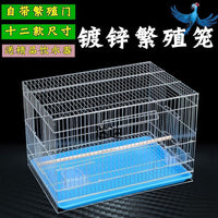 Large Galvanized Bird Cage for Parrots, Mynahs, and Peonies - Thickened Breeding Aviary
