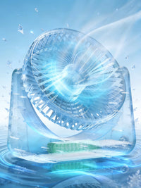 Ultra-Quiet USB Desk Fan, Portable Mini Handheld Fan, 6000mAh Rechargeable, for Office, Dorm, and Home