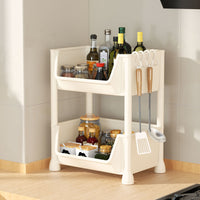 Multi-layer Rolling Utility Cart with Wheels for Kitchen, Living Room, and Office Storage