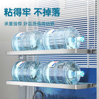 304 Stainless Steel Kitchen Window Sill Storage Rack Wall-Mounted Multi-functional Pot and Dish Drainer
