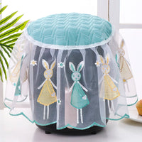 Air Fryer Dust Cover with Lace Embroidery, Fabric Kitchen Appliance Cover for Home Use