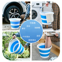 Collapsible Multi-Purpose Bucket for Fishing, Laundry, and Household Chores