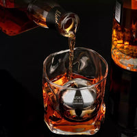 316 Stainless Steel Reusable Whiskey Ice Cubes Sphere Molds for Drinks