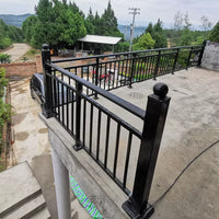 Zinc Steel Balcony Railing Outdoor Aluminum Alloy Terrace Fence Stair Handrail