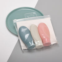 Travel Bottle Set for Cosmetics and Toiletries, Refillable Lotion Shampoo Face Wash Containers