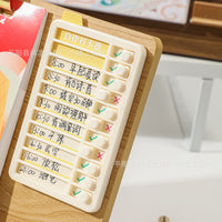 2026 Minimalist Desk Calendar with Wooden Stand and Mirror, Multifunctional Planner
