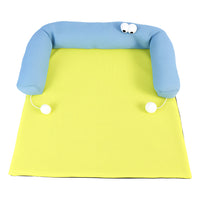 Pet Cooling Sofa Bed with Breathable Mesh and Ice Pad for Dogs and Cats