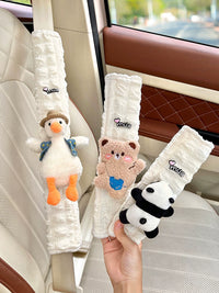 Cartoon Car Seat Belt Shoulder Pads for Neck Protection and Interior Decoration