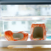Aquarium Ceramic Hideaway Decor for Fish, Shrimp, and Turtles