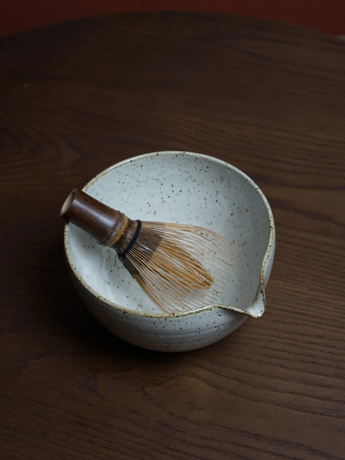 Japanese Ceramic Matcha Bowl with Spout