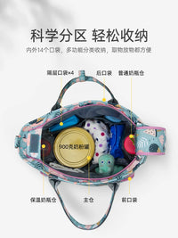 Lightweight Large Capacity Diaper Bag with Thermal Tote and Waterproof Crossbody Functionality