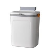 Wall-Mounted Bathroom Trash Can with Lid - Large Capacity Kitchen Waste Bin