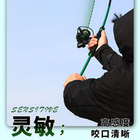 Lure Fishing Rod Full Set Carbon Fiber Long Cast Sea Rod Spinning Rod with Baitcasting Reel Lure Set
