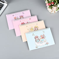 A5 Release Paper Notebook with Scraper Tool for Stickers and Washi Tape, Double-Sided Coil Bound Journal