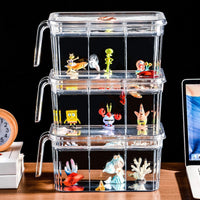 Turtle Habitat Tank with Lid - Clear Plastic Aquarium for Small Reptiles, Fish, and Hermit Crabs