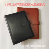 A5/B5 Simple Business Magnetic Buckle 6/9-Hole Loose-Leaf Notebook with Replaceable Core