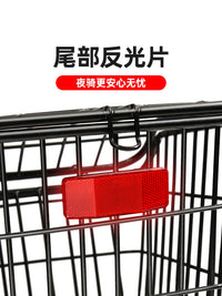ROGTYO Bicycle Rear Basket with Rack for Mountain Bikes