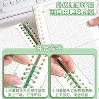 B5 Spiral Notebook with Tabbed Dividers, Thickened Pages, Lined/Grid Options, for Students and Office