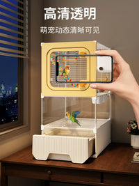 Large Bird Cage House for Parrots, Parakeets and Cockatiels