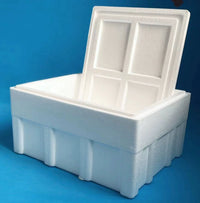 Insulated Foam Cooler Box for Seafood, Produce, Meat, and Plants - Thickened High-Density Design