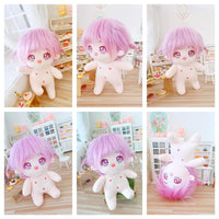 20cm Star Idol Cotton Doll with Skeleton or Boneless Options, Fluffy Hair