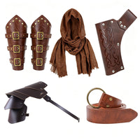 Medieval Viking Warrior Shoulder Armor Cosplay Costume Set for Halloween