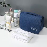 Men's Travel Toiletry Bag with Wet/Dry Separation, Portable Wash Kit Organizer, Large Capacity Cosmetic Pouch