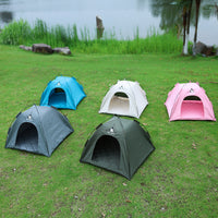 Pet Tent House for Cats and Small Dogs, All-Season Outdoor Sunshade Pet Bed