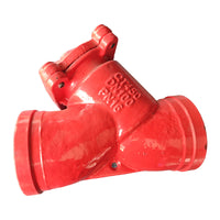 Grooved Y-Strainer for Fire Protection and Water Supply Pipelines