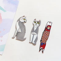 Japanese Ukiyo-e Mount Fuji Kimono Red Koi Charm for DIY Jewelry Earrings Keychains