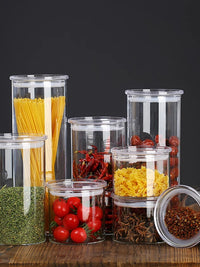 Glass Food Storage Jar with Lid for Tea, Grains, and Dry Goods