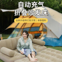 Automatic Inflatable Sofa Bed with Built-in Pump, Portable Foldable Camping Air Mattress
