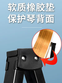 Universal Foldable A-Frame Guitar Stand for Acoustic, Electric, Bass Guitars, Ukuleles, Violins, and Cellos
