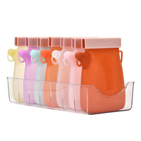 Reusable Silicone Food Storage Bag for Breast Milk, Freezer Safe, Leakproof, High Temperature Resistant